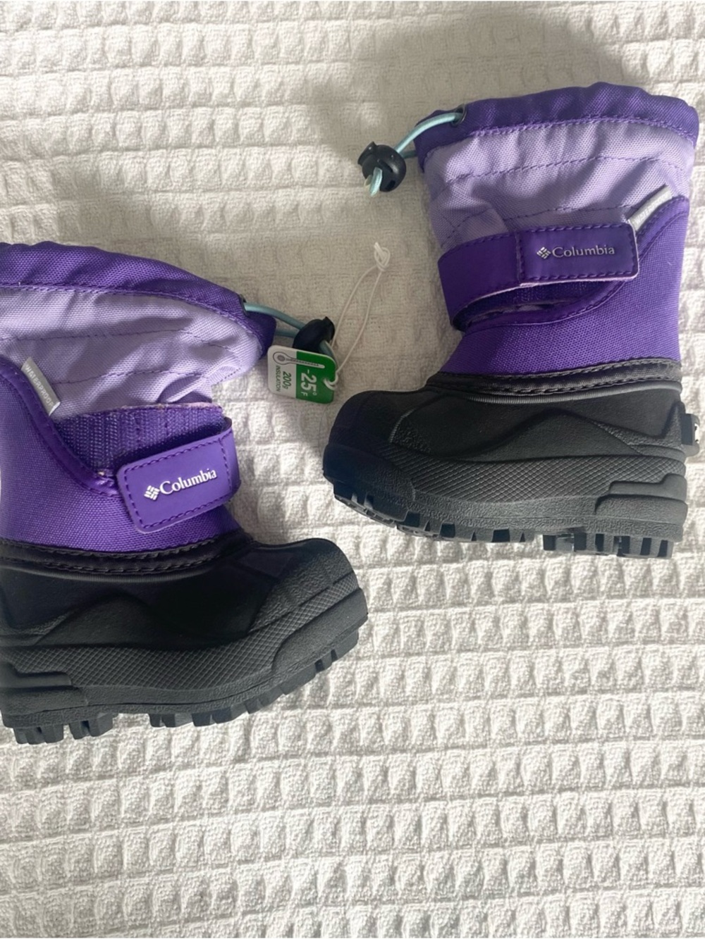 Columbia Purple and Lavender Kids Winter Boots size 4
